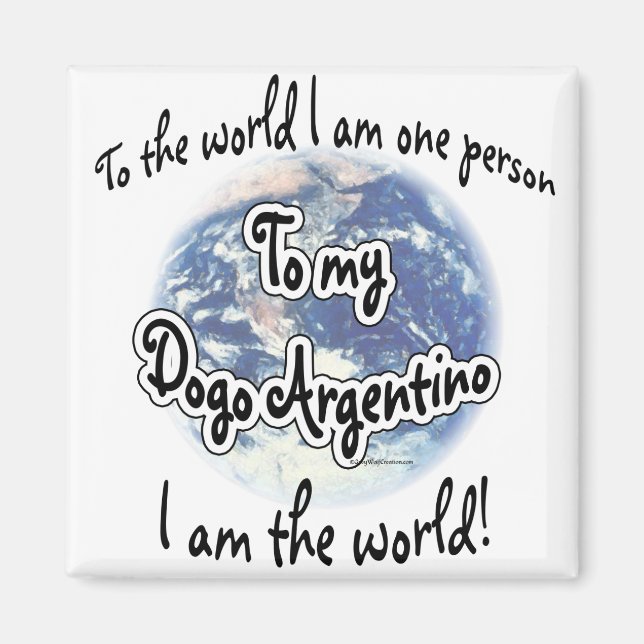 Imã Dogo Argentino World 2 (Frente)