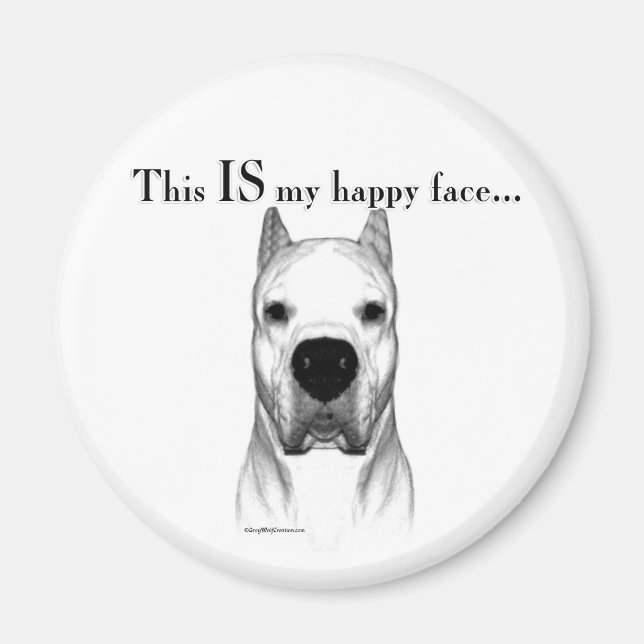 Imã Dogo Happy Face (Frente)