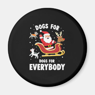 Imã Dogs For Everybody Santa Funny Christmas Xmas (1)
