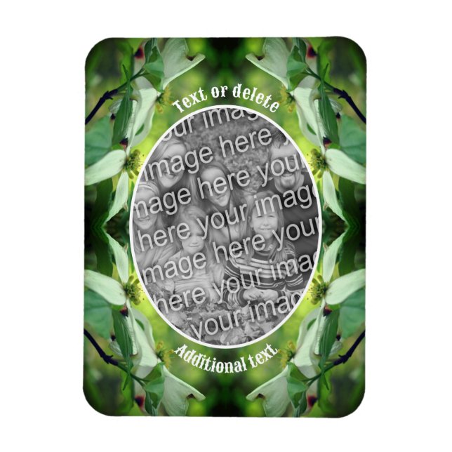 Ímã Dogwood Flower Personalizado Crie Sua Própria Foto (Vertical)