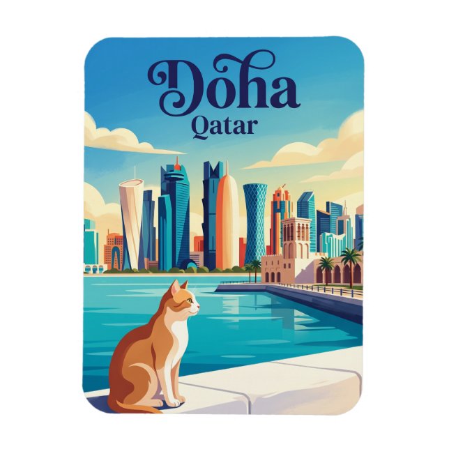 Ímã Doha Qatar (Vertical)