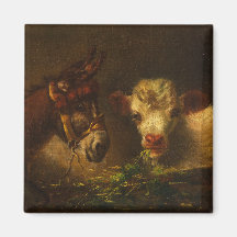 Dois Amigos (Donkey e Lamb) (Animais de Criação)