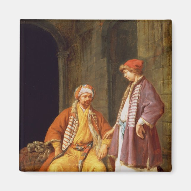 Imã Dois Comerciantes Conversando (Frente)