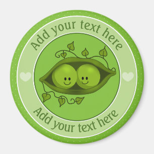 Imã Dois Ervilhas Num Pod Personalizado