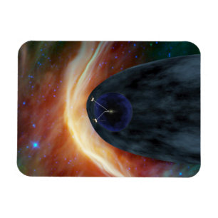 Ímã Dois Espaçadores Voyager Explorando Espaço Turbule