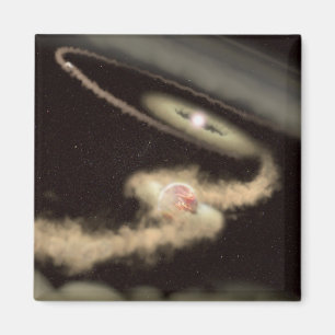 Imã Dois Exoplanetas Gás Orbitando Uma Jovem Estrela