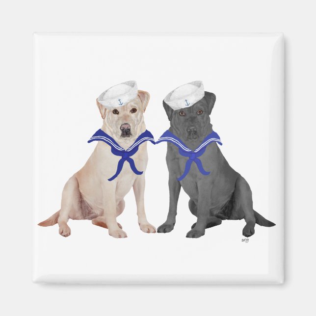 Imã Dois Labrador Retrievers (Frente)