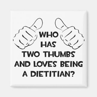 Imã Dois polegares e adoram ser dietitiano
