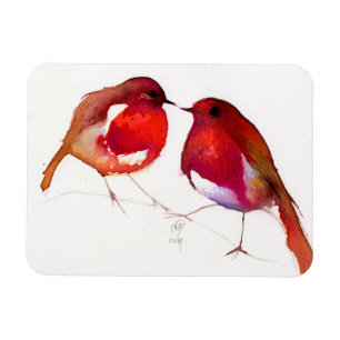 Ímã Dois poucos pássaros 2014 da tinta