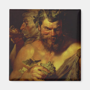 Imã Dois Satyrs (óleo no painel)