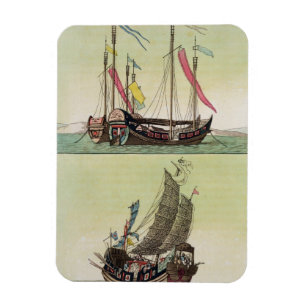 Ímã Dois tipos da sucata chinesa, ilustração 'de Le