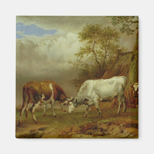Imã Dois touros com chifres fechados, 1653