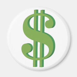 Imã Dolar, sinal, 3D