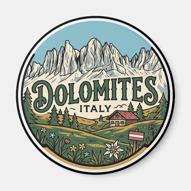 Imã Dolomitas Itália (Frente)