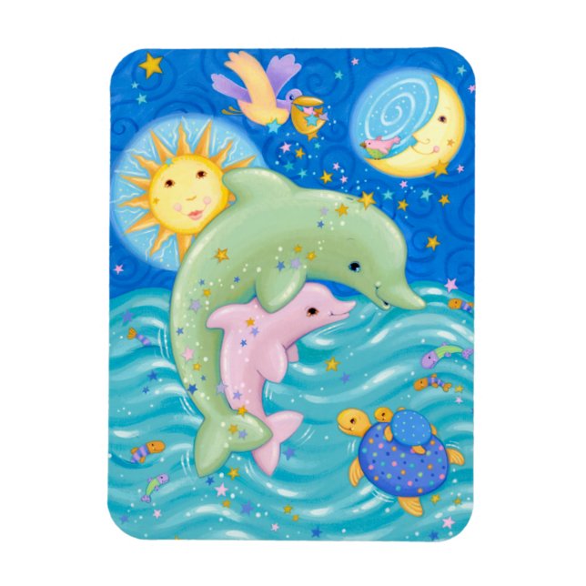 Ímã Dolphins Play (Vertical)