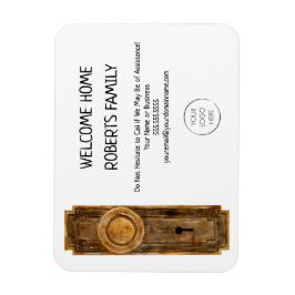 Ímã Domicílio de boas-vindas do Marketing Realtor