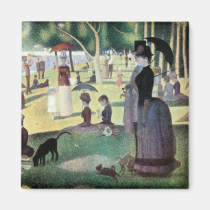 Imã Domingo à tarde, Ilha La Grande Jatte, por Seurat