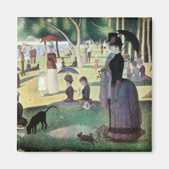 Imã Domingo à tarde, Ilha La Grande Jatte, por Seurat (Frente)