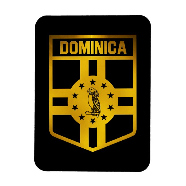 Ímã Dominica Emblem (Vertical)