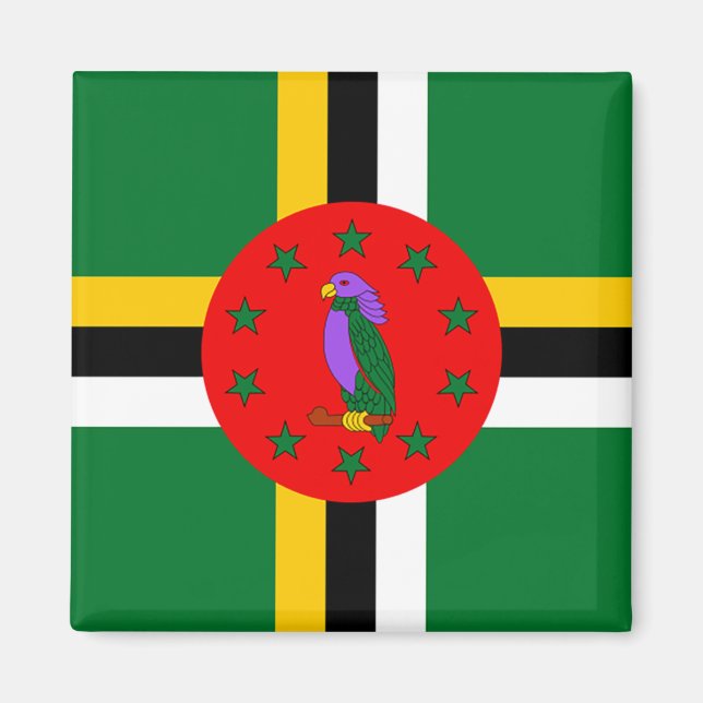 Imã Dominica Flag (Frente)