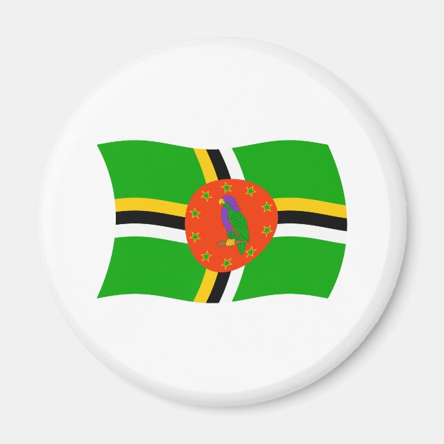 Imã Dominica Flag Magnet (Frente)