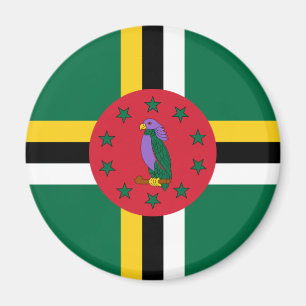 Imã Dominica Flag Magnet
