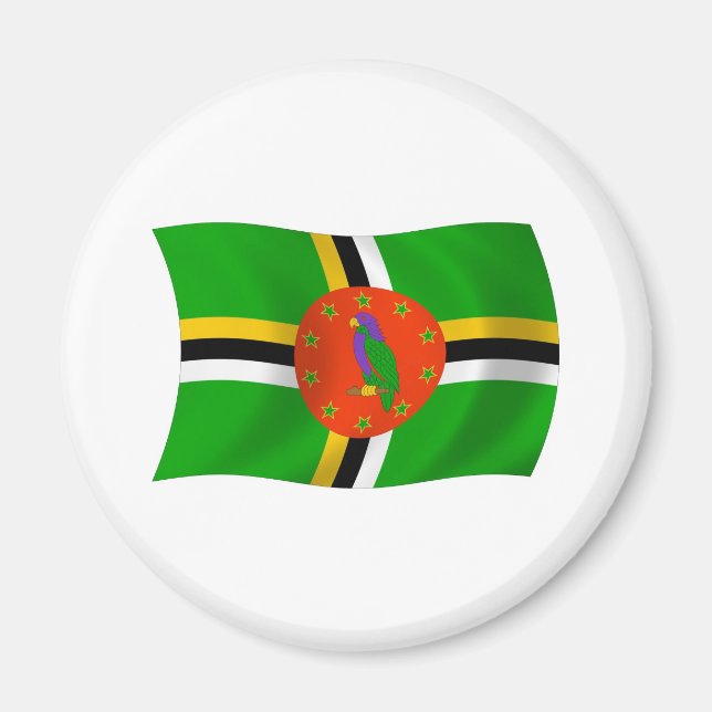Imã Dominica Flag Magnet (Frente)