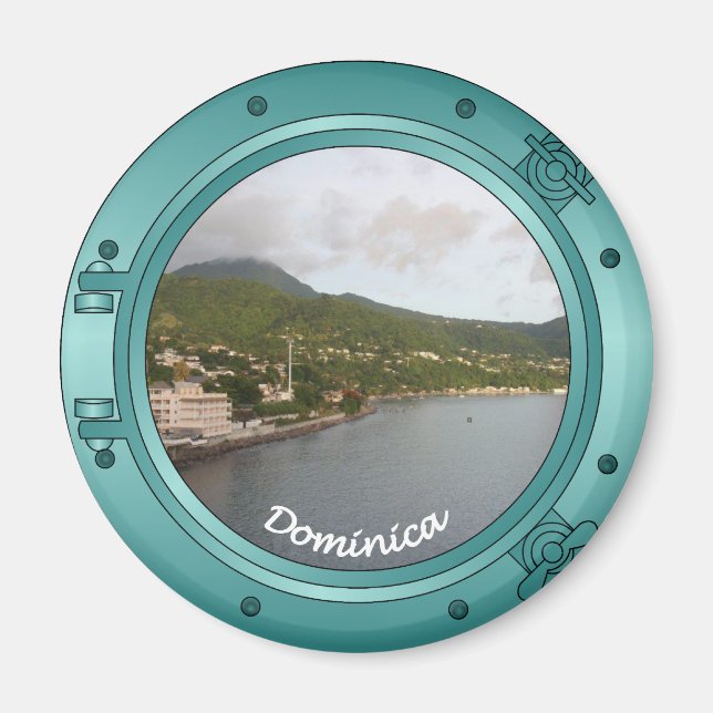 Imã Dominica Porthole (Frente)