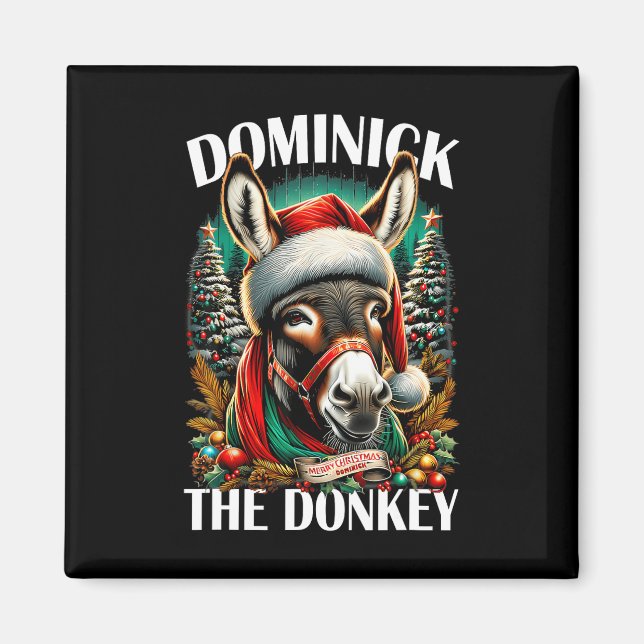 Imã Dominick The Donkey Engraçado Cristo Italiano De N (Frente)