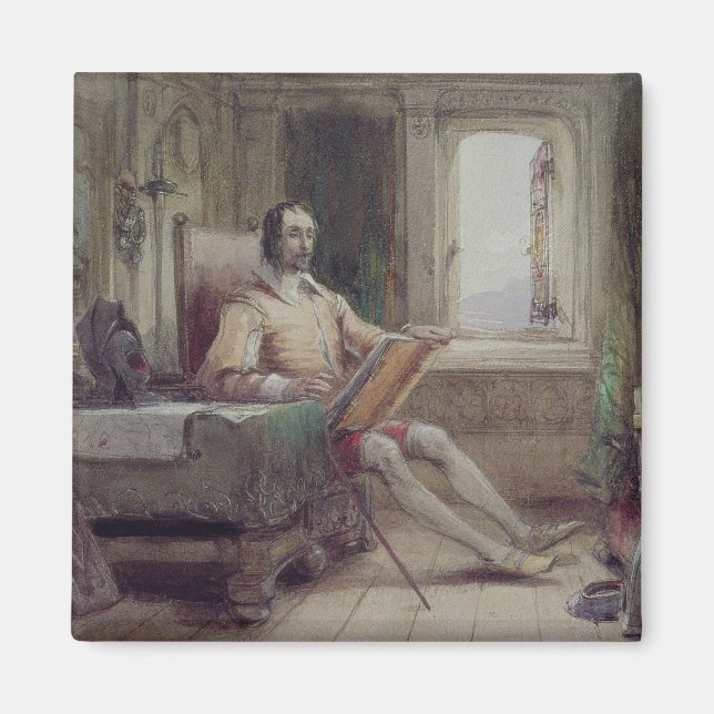 Imã Don Quixote em seu estudo (Frente)