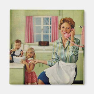 Imã Dona de Casa Retro & Família