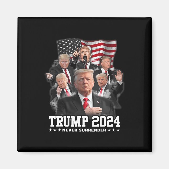 Imã Donald J Trump 2024 Nunca Renderize (Frente)