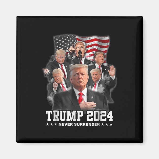 Imã Donald J Trump 2024 Nunca Renderize (Frente)