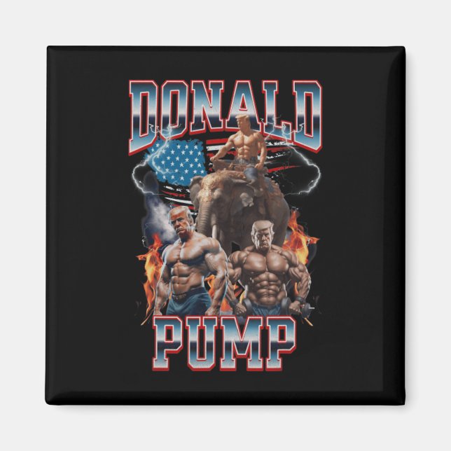 Imã Donald Pump Trump Gym Cobrir (Frente)