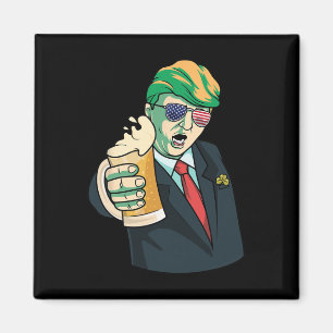 Imã Donald Sortudo St Pattys Trump Dia de São Patrício