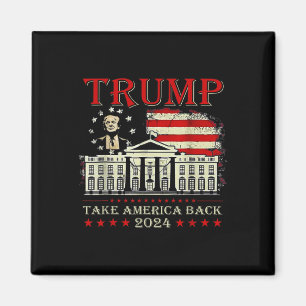 Imã Donald Trump 2024 toma a bandeira americana