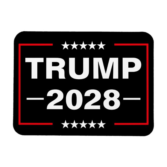 Ímã Donald Trump 2028 Presidente (Horizontal)