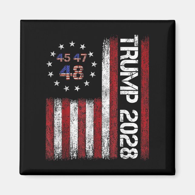 Imã Donald Trump 2028 Trump 45 47 48º Presidente Ameri (Frente)