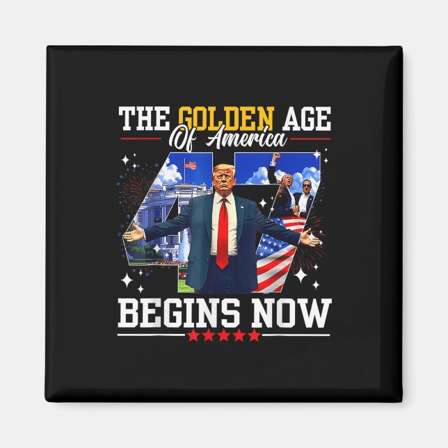 Imã Donald Trump A Idade Do Ouro Da América Começa Bem (Frente)
