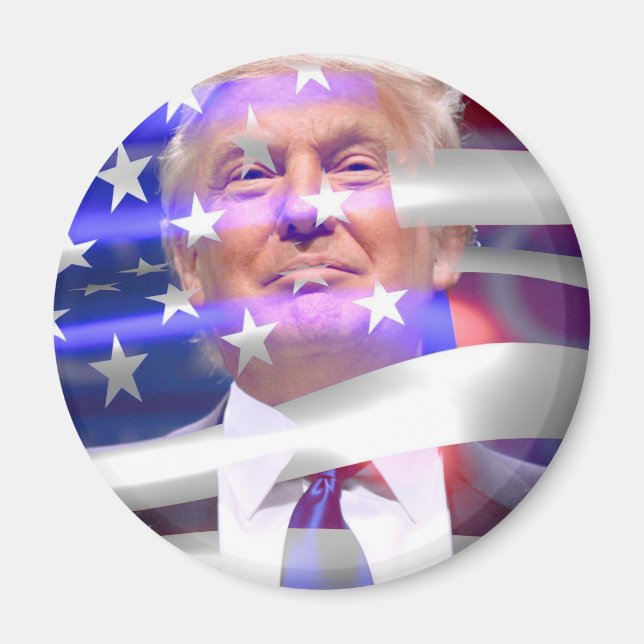Imã donald trump american flag (Frente)
