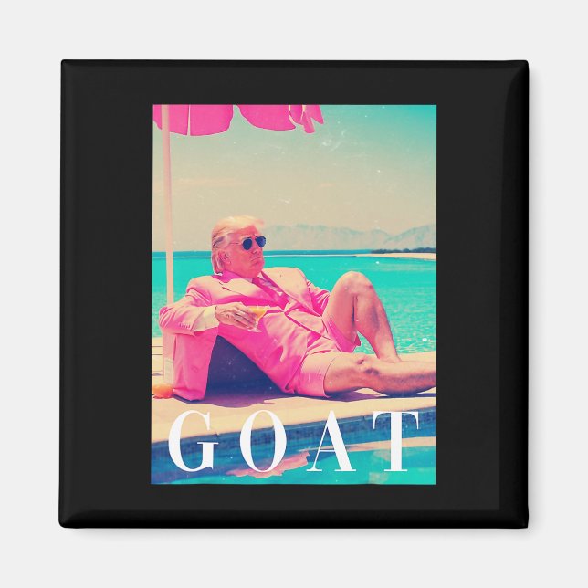 Imã Donald Trump Bode Engraçado Arte Meme Retro (Frente)
