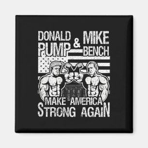 Imã Donald Trump Bombeia Mike Pence Supino Reto Fisicu