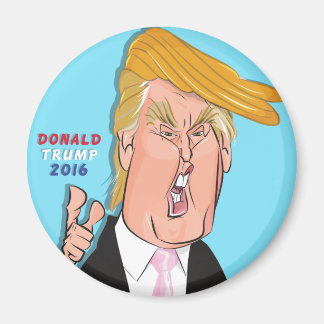 Imã Donald Trump Cartoon Magnet