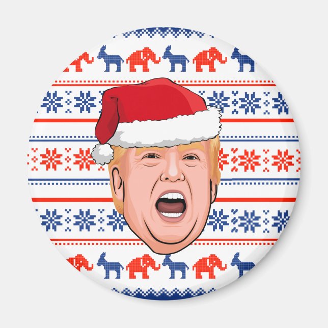 Imã DONALD TRUMP Christmas (Frente)