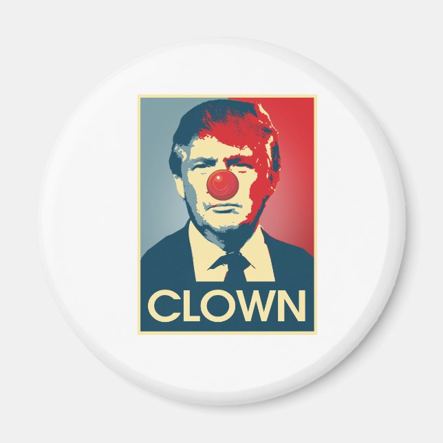Imã Donald Trump CLOWN — Anti-Trump 2016 - (Frente)