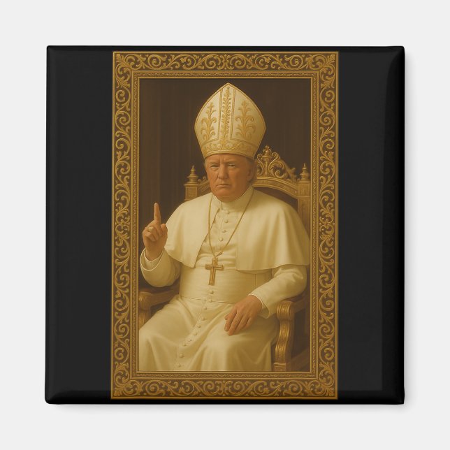 Imã Donald Trump Como Pope Vaticano Meme (Frente)