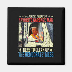 Imã Donald Trump Corre No Caminhão De Lixo