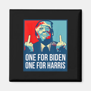 Imã Donald Trump Dedo Médio Biden Harris América Re