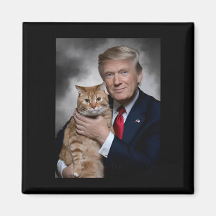Imã Donald Trump E Cat Engraçados Trump E Cat