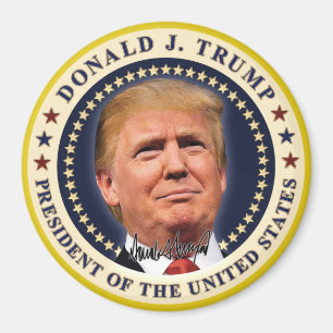 Imã Donald Trump Inauguration Gold Stars Souvenir